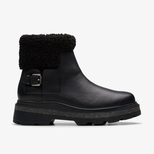 Botas De La Marca Clarks  Para Mujer Modelo Hencroftmadiwp Black Wlined Lea En Color Negro