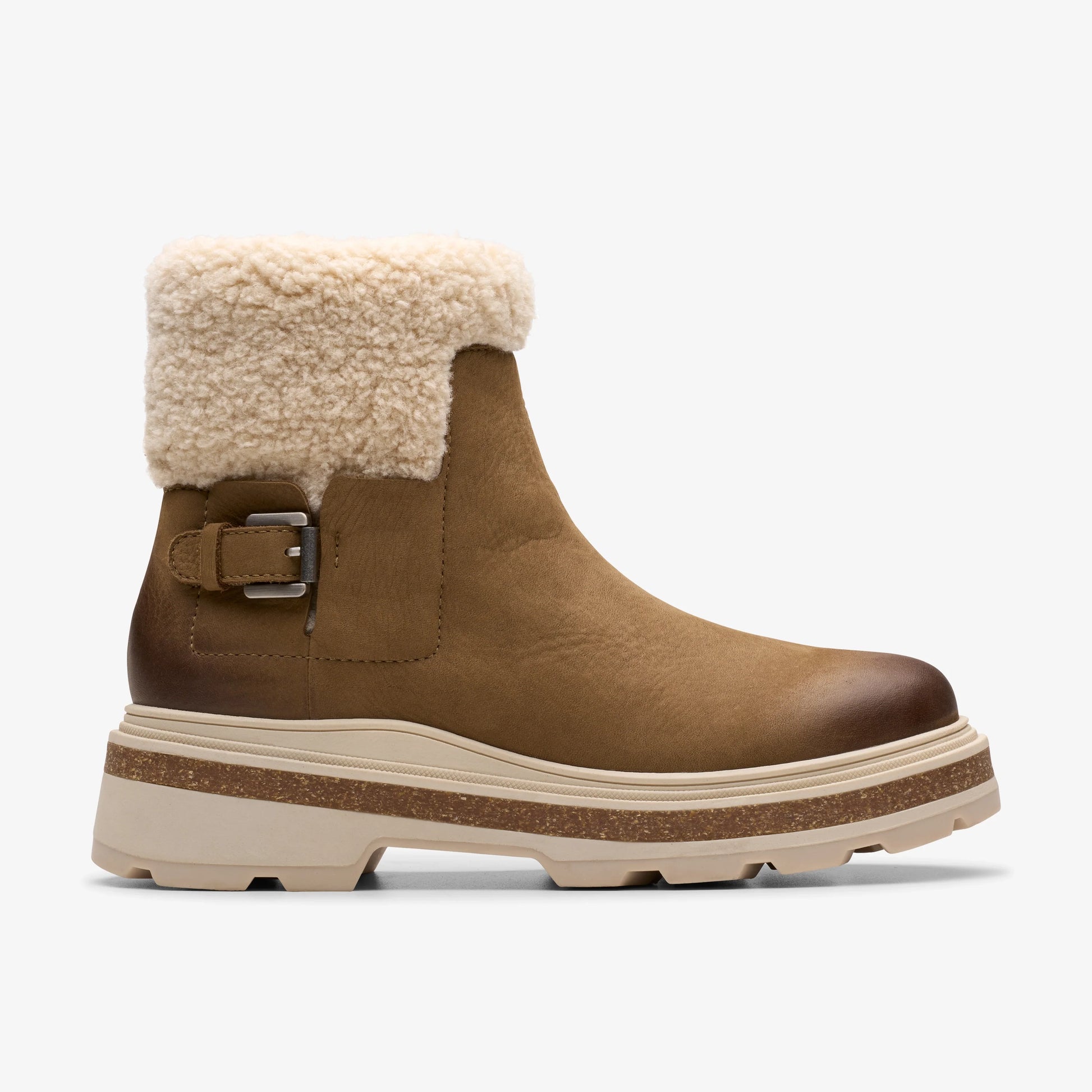 Botas De La Marca Clarks  Para Mujer Modelo Hencroftmadiwp Dark Sand Wlined En Color Beige