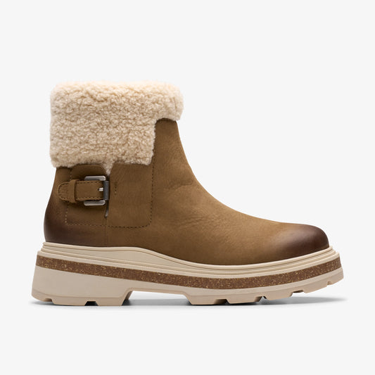 Botas De La Marca Clarks  Para Mujer Modelo Hencroftmadiwp Dark Sand Wlined En Color Beige
