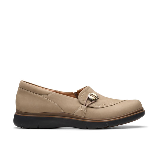 Zapatos Casual De La Marca Clarks  Para Mujer Modelo Certina Ease Pebble Nubuck En Color Beige