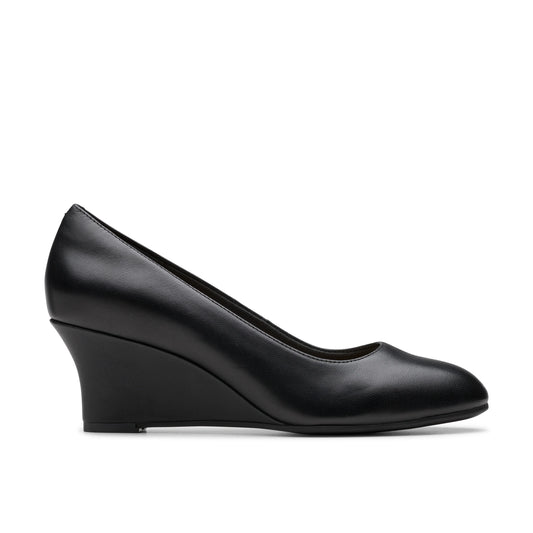 Zapatos De Vestir De La Marca Clarks  Para Mujer Modelo Olivette Pearl Black Leather En Color Negro