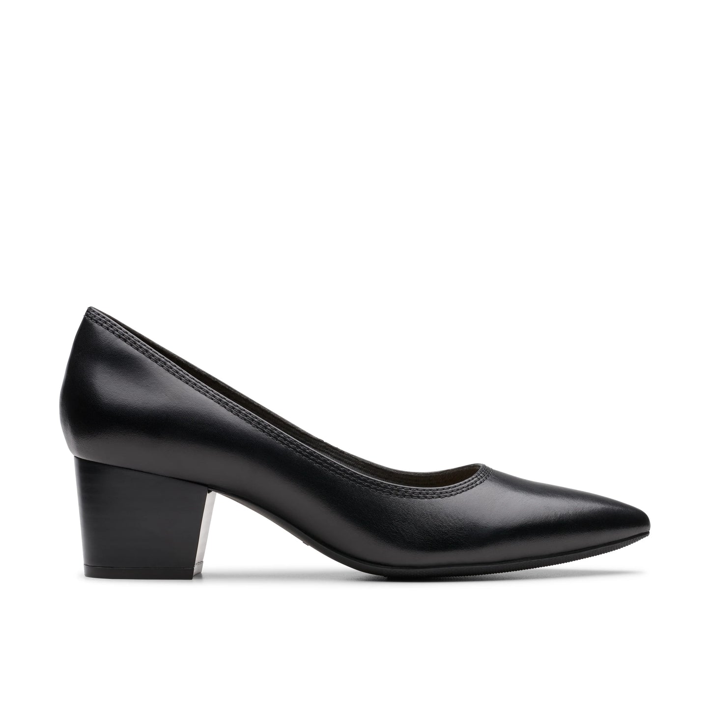 Zapatos De Vestir De La Marca Clarks Para Mujer Modelo Ellanie Hope Black Leather En Color Negro