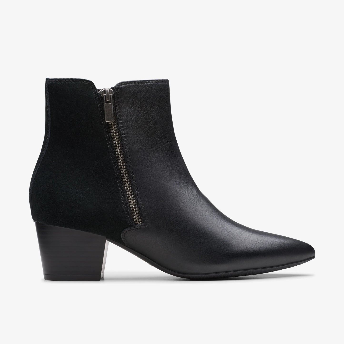 Botas De La Marca Clarks Para Mujer Modelo Ellanie Vibe Black Leather En Color Negro