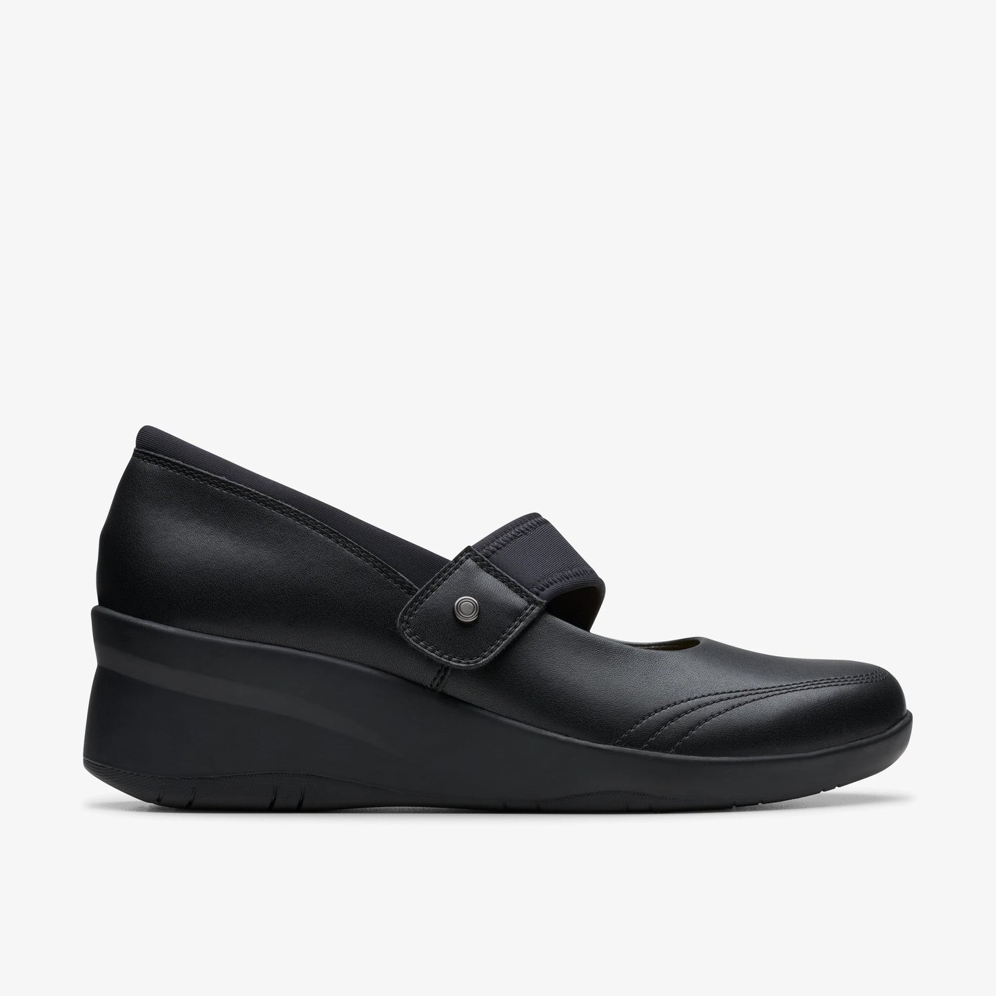 Zapatos Casual De La Marca Clarks  Para Mujer Modelo Suttyn May Black Leather En Color Negro