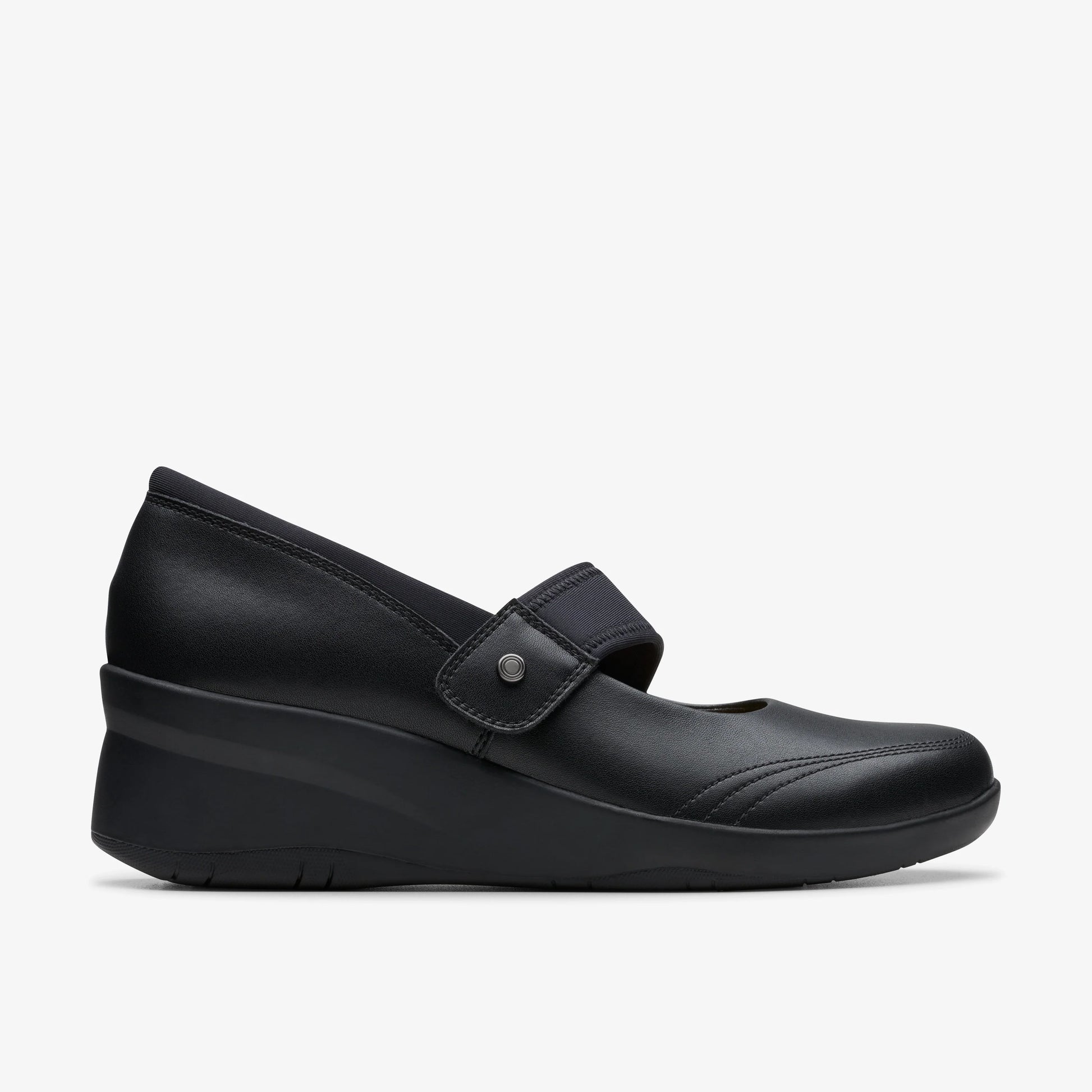 Zapatos Casual De La Marca Clarks  Para Mujer Modelo Suttyn May Black Leather En Color Negro