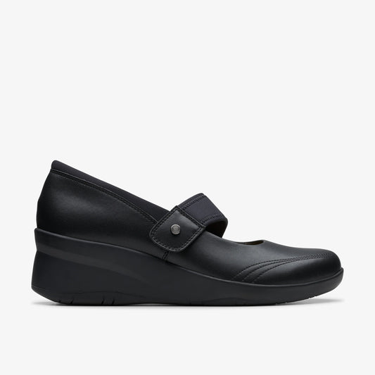 Zapatos Casual De La Marca Clarks  Para Mujer Modelo Suttyn May Black Leather En Color Negro