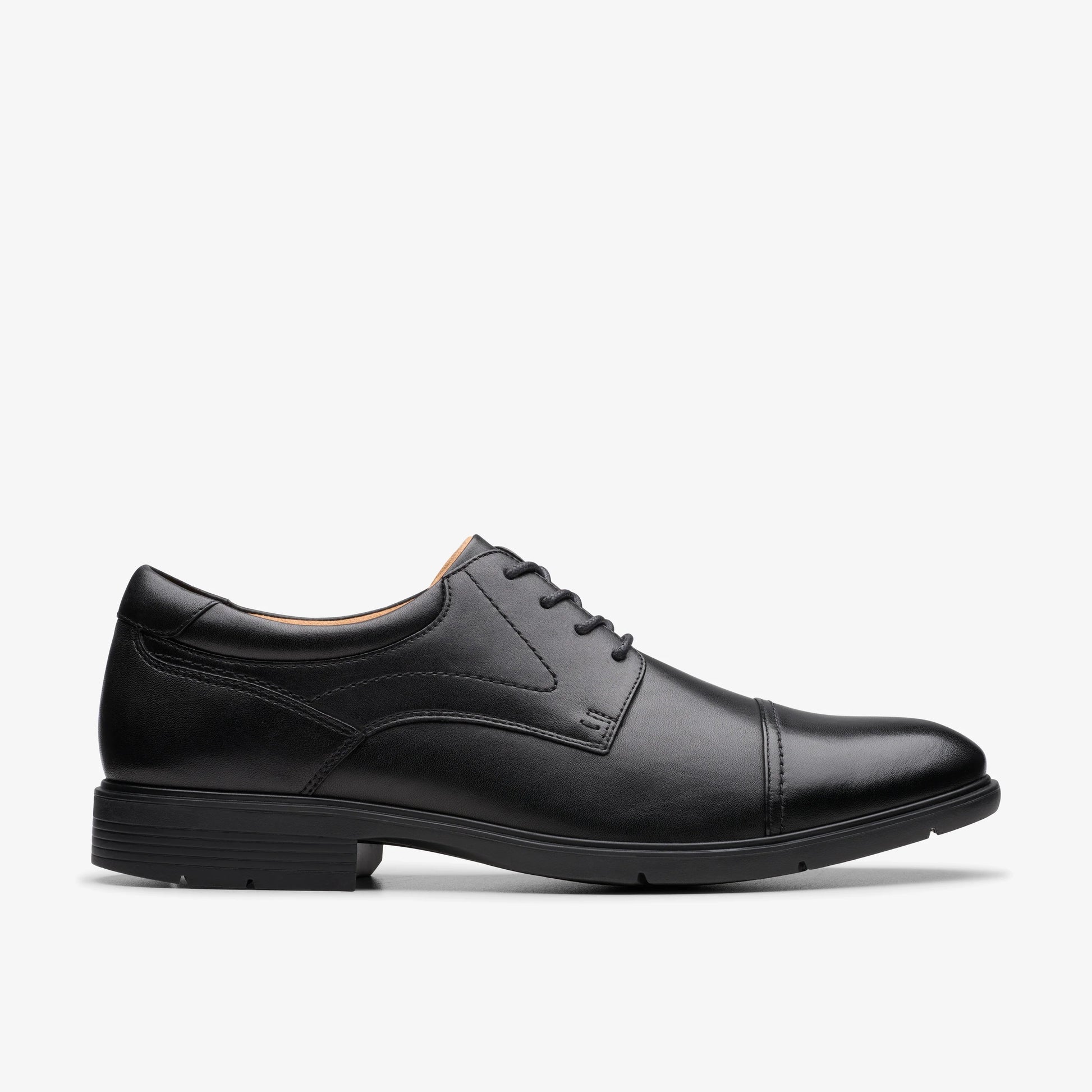 Zapatos De Vestir De La Marca Clarks  Para Hombre Modelo Eldredge Cap Black Leather En Color Negro