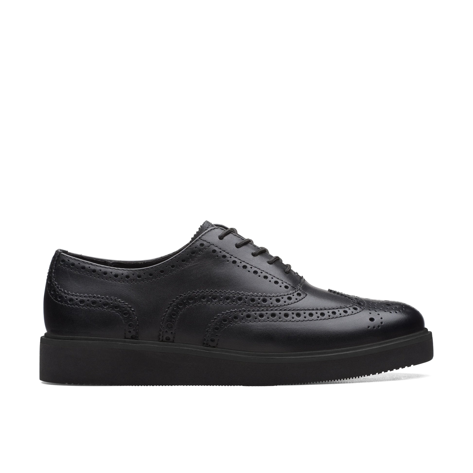 Zapatos Casual De La Marca Clarks  Para Mujer Modelo Glicklybrogue2 Black Leather En Color Negro