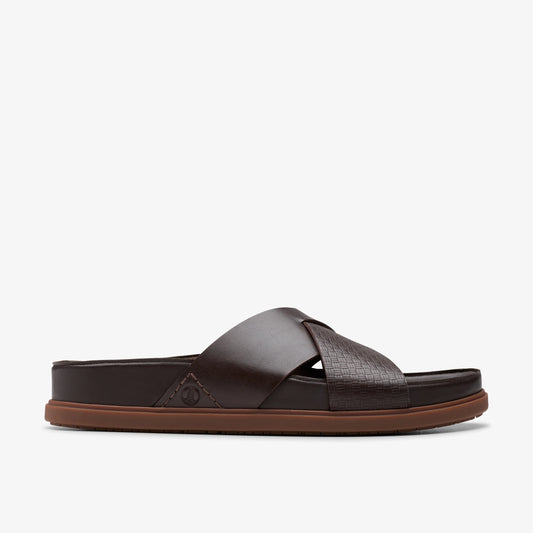 Sandalias De La Marca Clarks  Para Hombre Modelo Torford Cross Brown Leather En Color Marrón