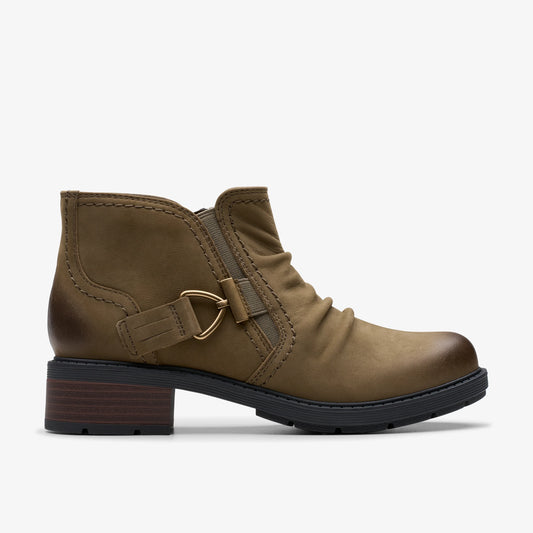 Botas De La Marca Clarks  Para Mujer Modelo Hearth Clara Slate Nubuck En Color Azul