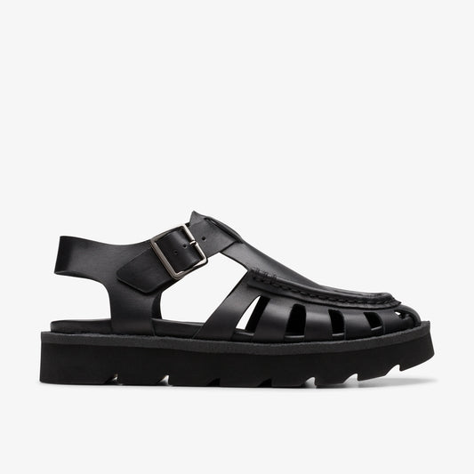 Sandalias De La Marca Clarks  Para Mujer Modelo Meare Buckle. Black Leather En Color Negro