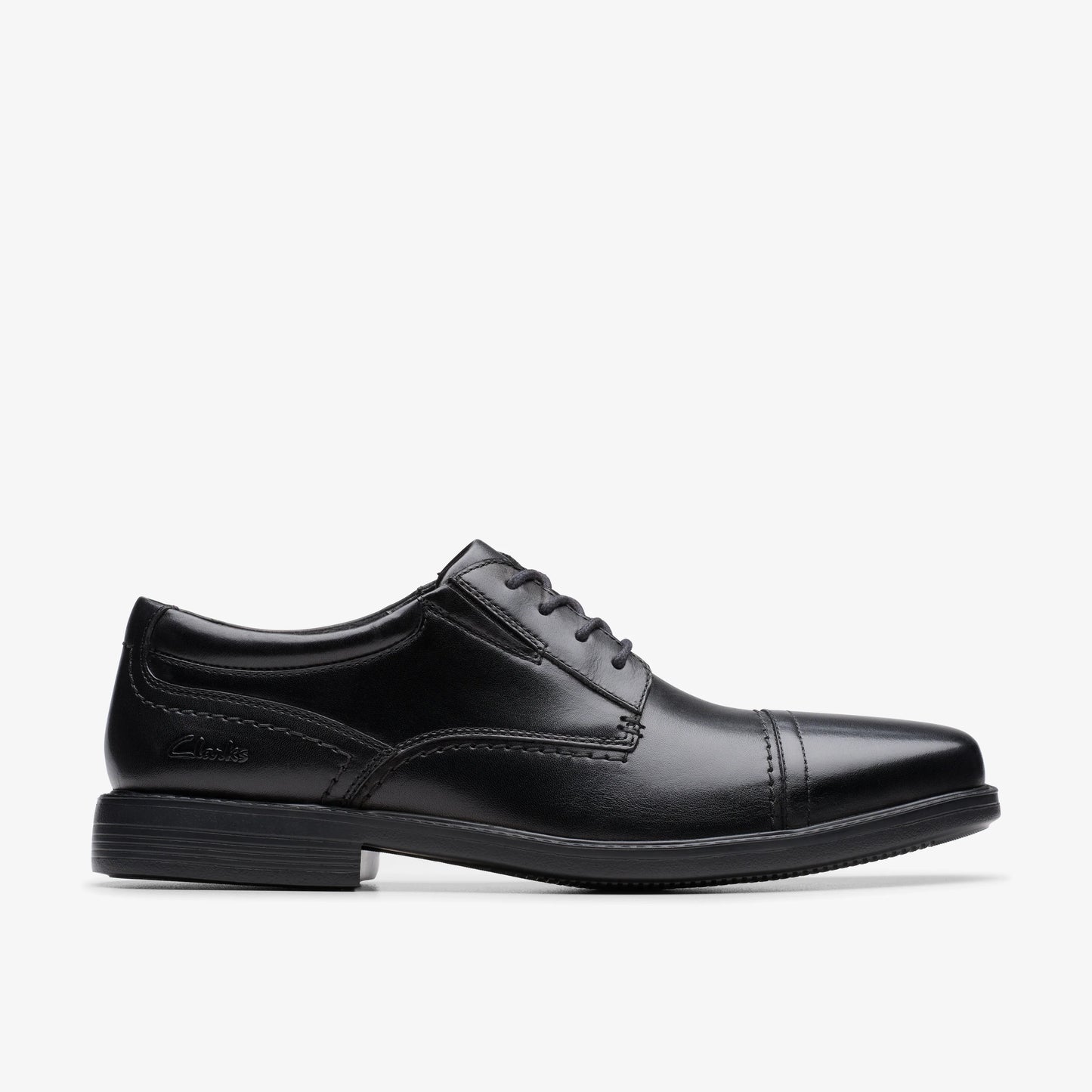 Zapatos De Vestir De La Marca Clarks Para Hombre Modelo Dresslite Cap Black Leather En Color Negro