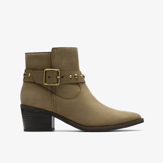 Botas De La Marca Clarks  Para Mujer Modelo Morzine Buckle Dark Sand Suede En Color Marrón