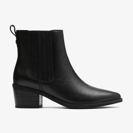 Botas De La Marca Clarks  Para Mujer Modelo Morzine Top Black Leather En Color Negro