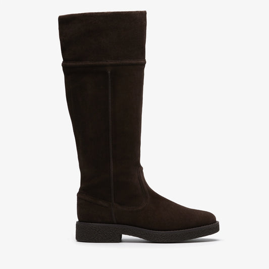 Botas De La Marca Clarks  Para Mujer Modelo Nella Hi Dark Brown Suede En Color Marrón