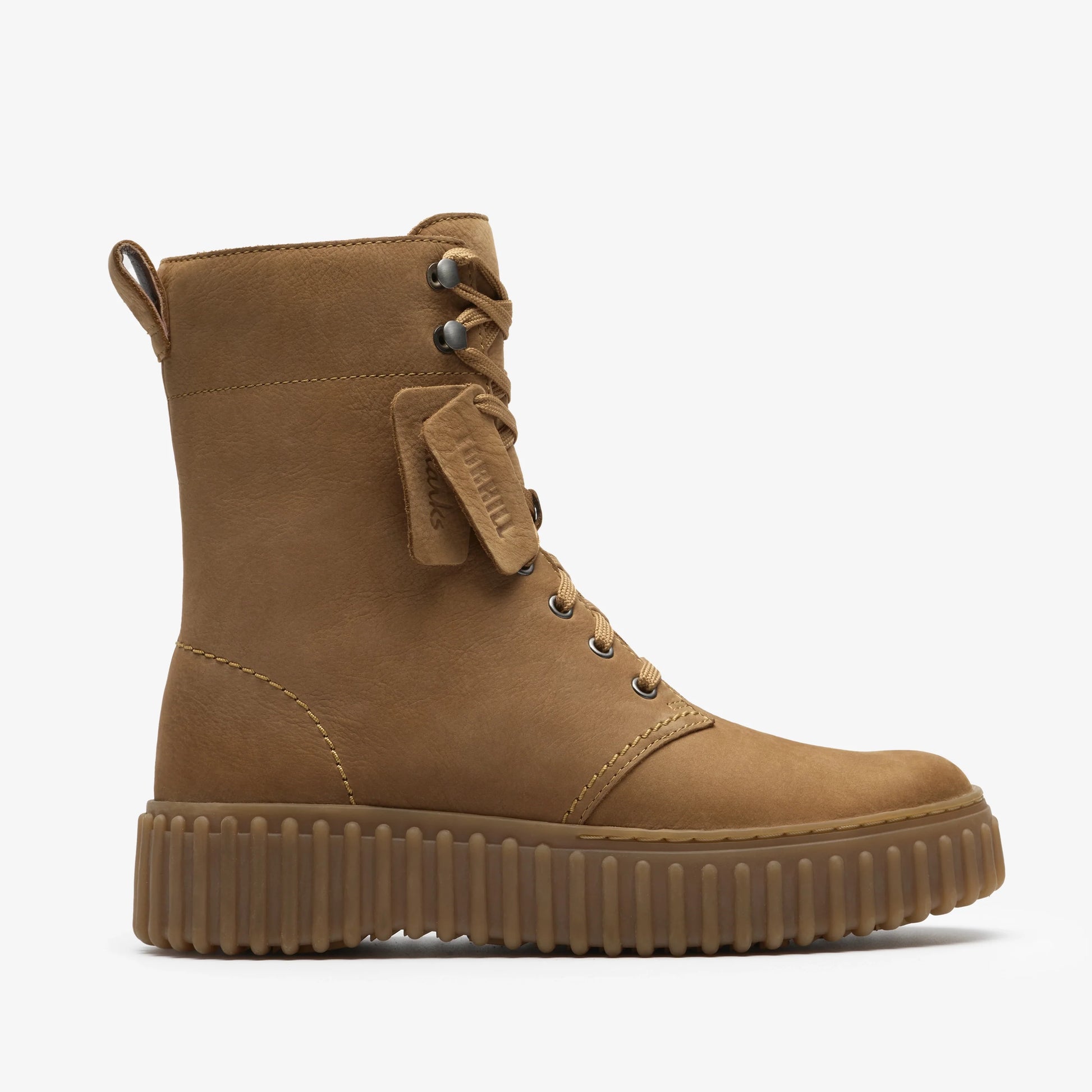 Botas De La Marca Clarks  Para Mujer Modelo Torhill Style Light Tan Nubuck En Color Marrón