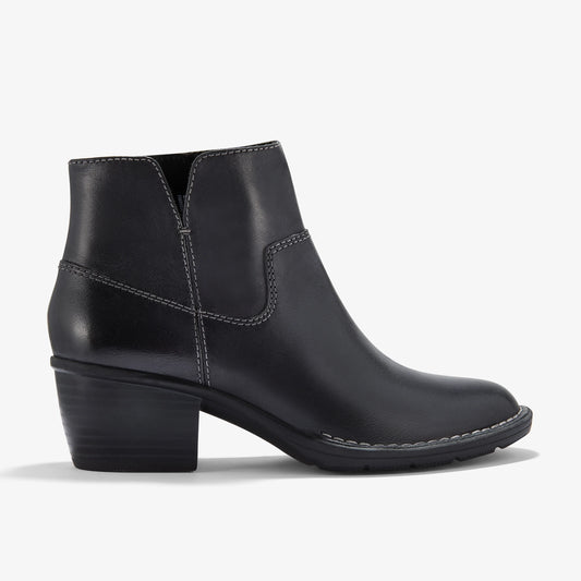 Botas De La Marca Clarks  Para Mujer Modelo Kastela Top Black Leather En Color Negro