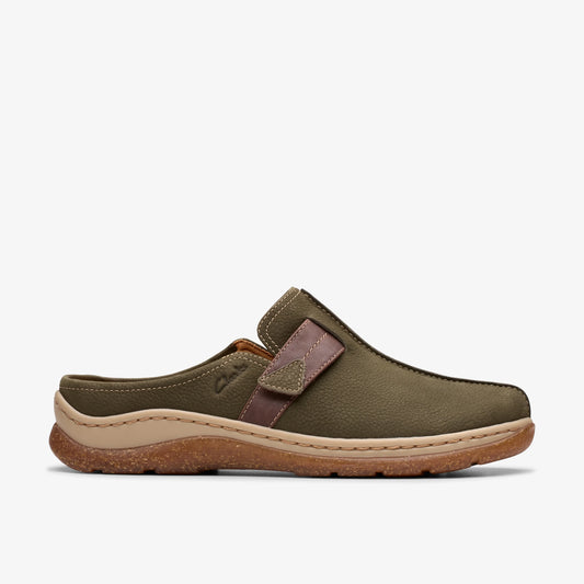 Zapatos Casual De La Marca Clarks  Para Mujer Modelo Orlene Clog Olive Combi Nbk En Color Verde
