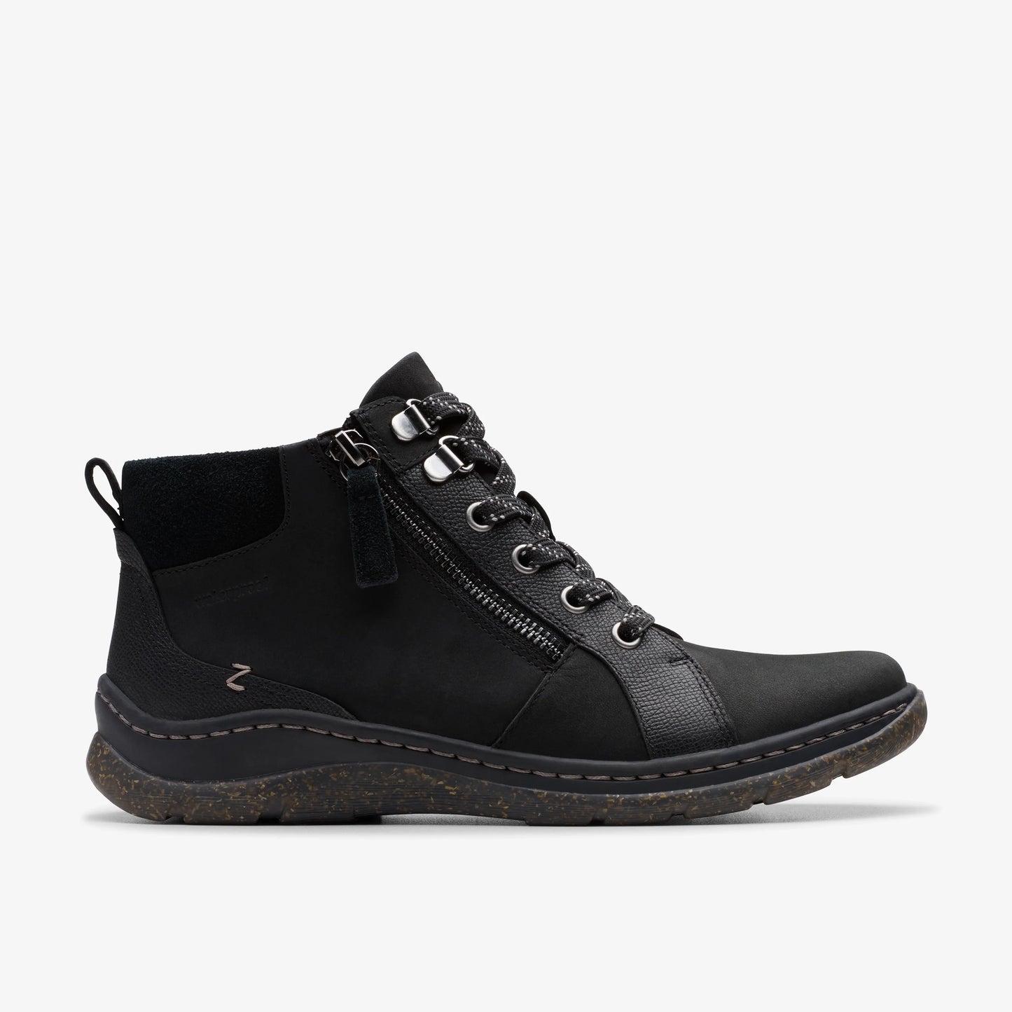 Botas De La Marca Clarks Para Mujer Modelo Orlene Top Wp Black Nubuck En Color Negro