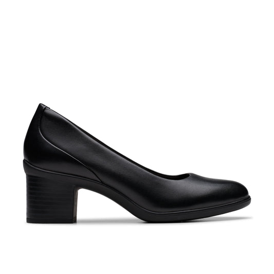 Zapatos De Vestir De La Marca Clarks  Para Mujer Modelo Shaya Poppy Black Leather En Color Negro