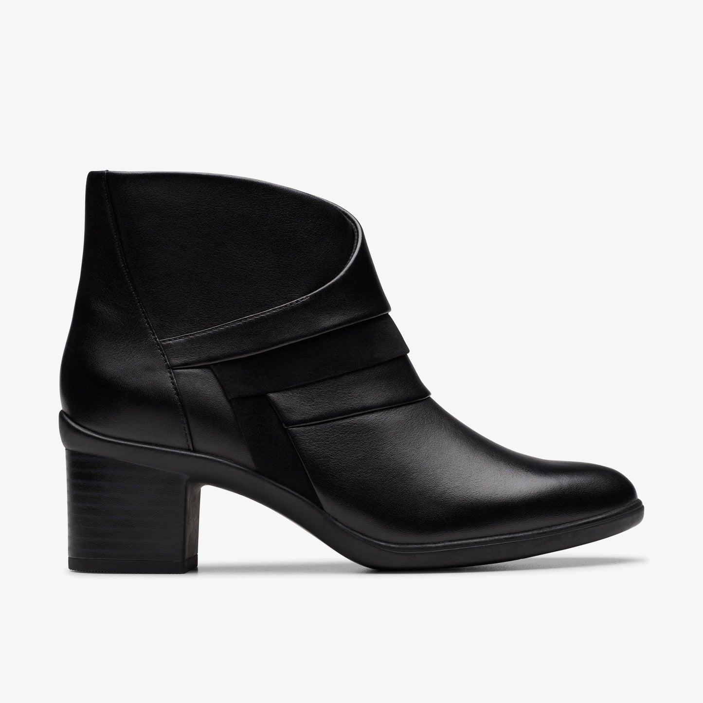 Botas De La Marca Clarks  Para Mujer Modelo Shaya Sky Black Leather En Color Negro