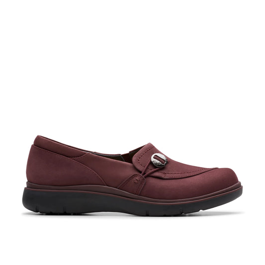 Zapatos Casual De La Marca Clarks  Para Mujer Modelo Certina Ease Wine Nubuck En Color Rojo