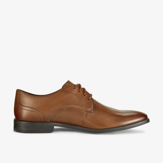 Zapatos De Vestir De La Marca Clarks  Para Hombre Modelo Brandon Lace Tan Leather En Color Marrón