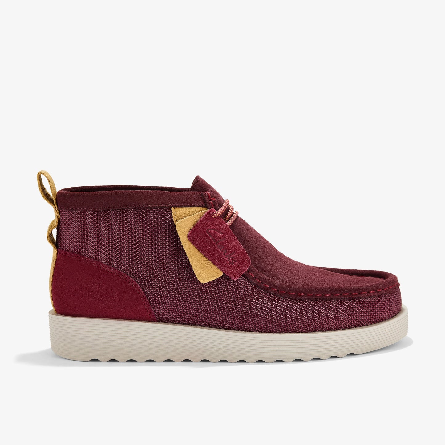 Botas De La Marca Clarks Para Hombre Modelo Wallabeeftr2Bt Burgundy Combi En Color Rojo