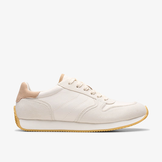Zapatos Casual De La Marca Clarks  Para Mujer Modelo Teirra Run Off White En Color Blanco