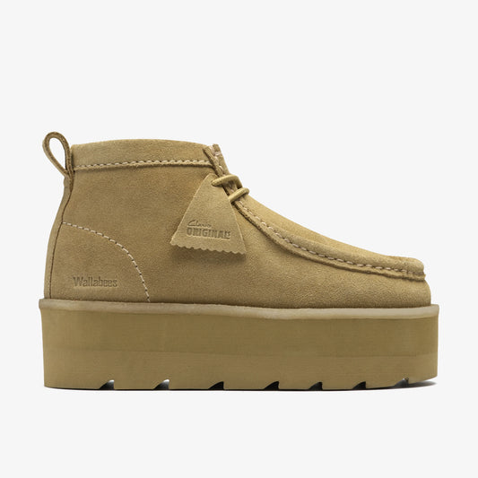 Botas De La Marca Clarks  Para Mujer Modelo Meare Wb Elvtd Maple Suede En Color Beige