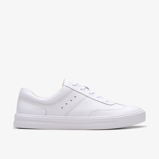 Sneakers De La Marca Clarks  Para Mujer Modelo Makea Court White Leather En Color Blanco