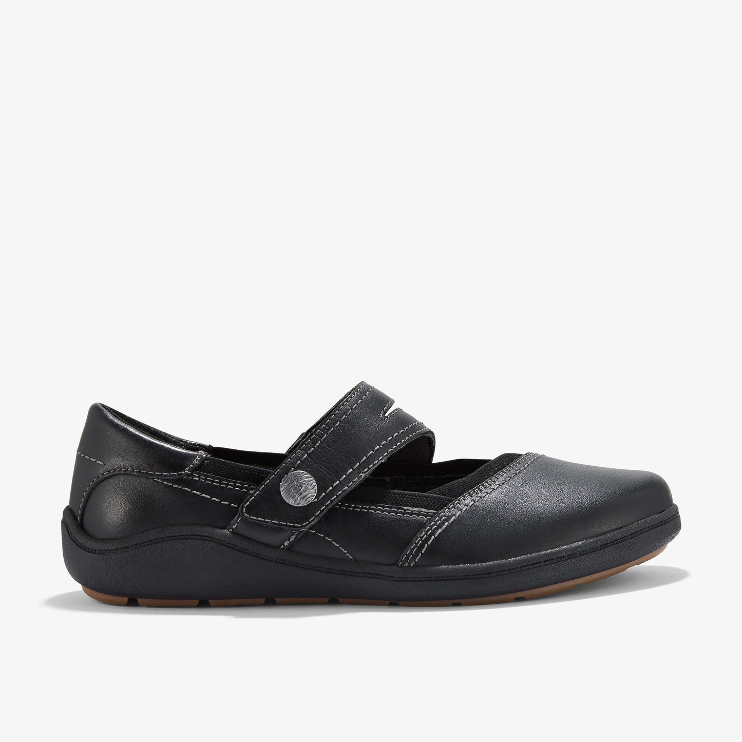 Zapatos Casual De La Marca Clarks Para Mujer Modelo Bryianne Janey Black Leather En Color Negro