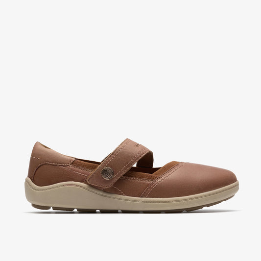 Zapatos Casual De La Marca Clarks  Para Mujer Modelo Bryianne Janey Tan Leather En Color Marrón