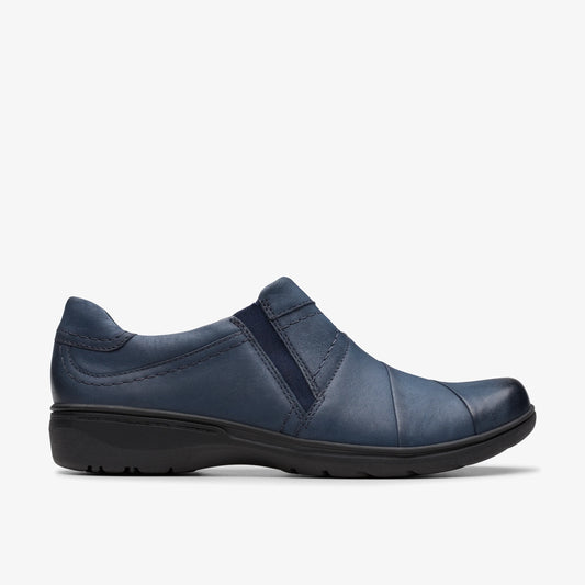 Zapatos Casual De La Marca Clarks  Para Mujer Modelo Carleigh Abby Navy Nubuck En Color Azul