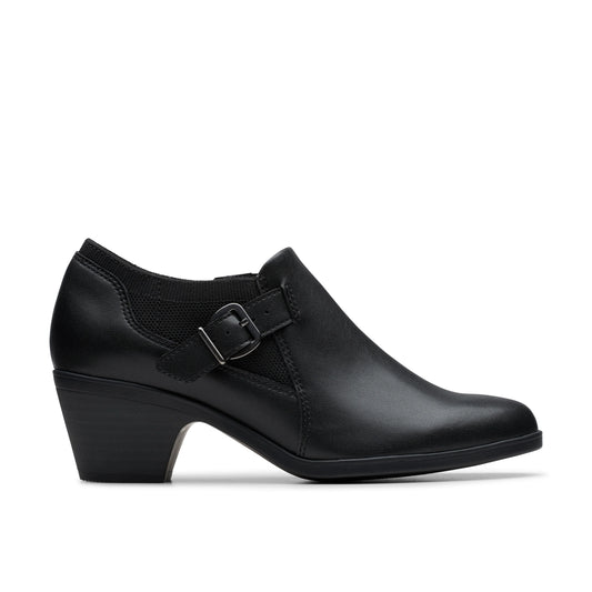 Zapatos Casual De La Marca Clarks  Para Mujer Modelo Emily2 Darcey Black Leather En Color Negro