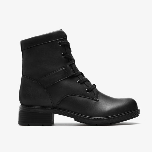 Botas De La Marca Clarks  Para Mujer Modelo Hearth Parker Black Leather En Color Negro