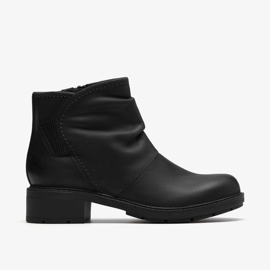 Botas De La Marca Clarks  Para Mujer Modelo Hearth Sofia Black Leather En Color Negro