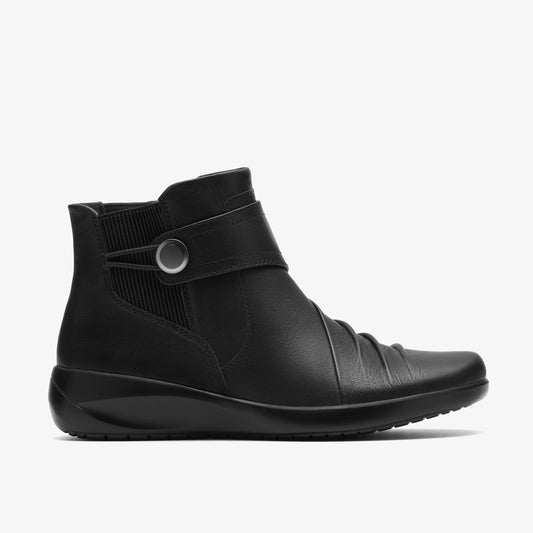 Botas De La Marca Clarks  Para Mujer Modelo Kaetlyn Sara Black Leather En Color Negro