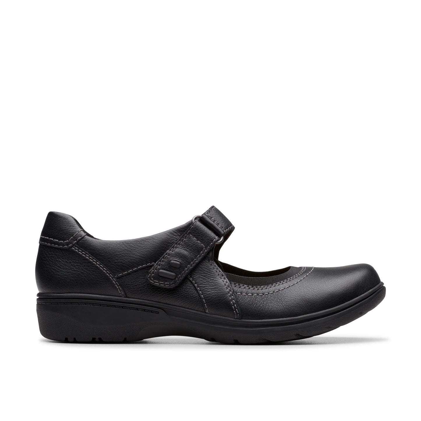 Zapatos Casual De La Marca Clarks Para Mujer Modelo Carleigh Madi Black Leather En Color Negro
