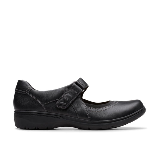Zapatos Casual De La Marca Clarks  Para Mujer Modelo Carleigh Madi Black Leather En Color Negro