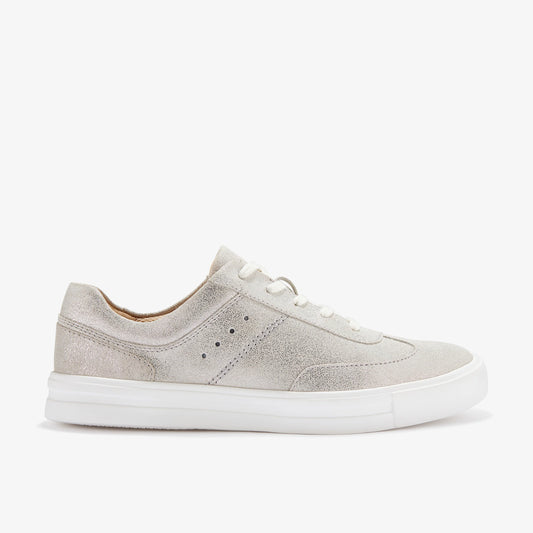 Sneakers De La Marca Clarks  Para Mujer Modelo Makea Court Metallic Leather En Color Metálico
