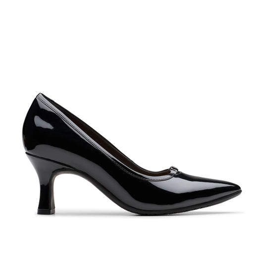 Zapatos De Vestir De La Marca Clarks  Para Mujer Modelo Kataleyna West Black Pat En Color Negro