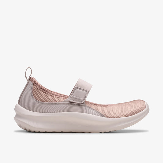 Sneakers De La Marca Clarks  Para Mujer Modelo Solevana Jane Mauve Combi En Color Rosa