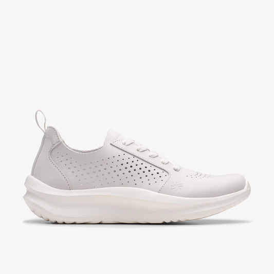 Sneakers De La Marca Clarks  Para Mujer Modelo Solevana Style Off White En Color Blanco