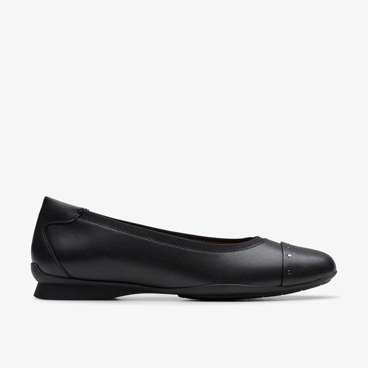 Zapatos Casual De La Marca Clarks  Para Mujer Modelo Jazmynn Eve Black Leather En Color Negro