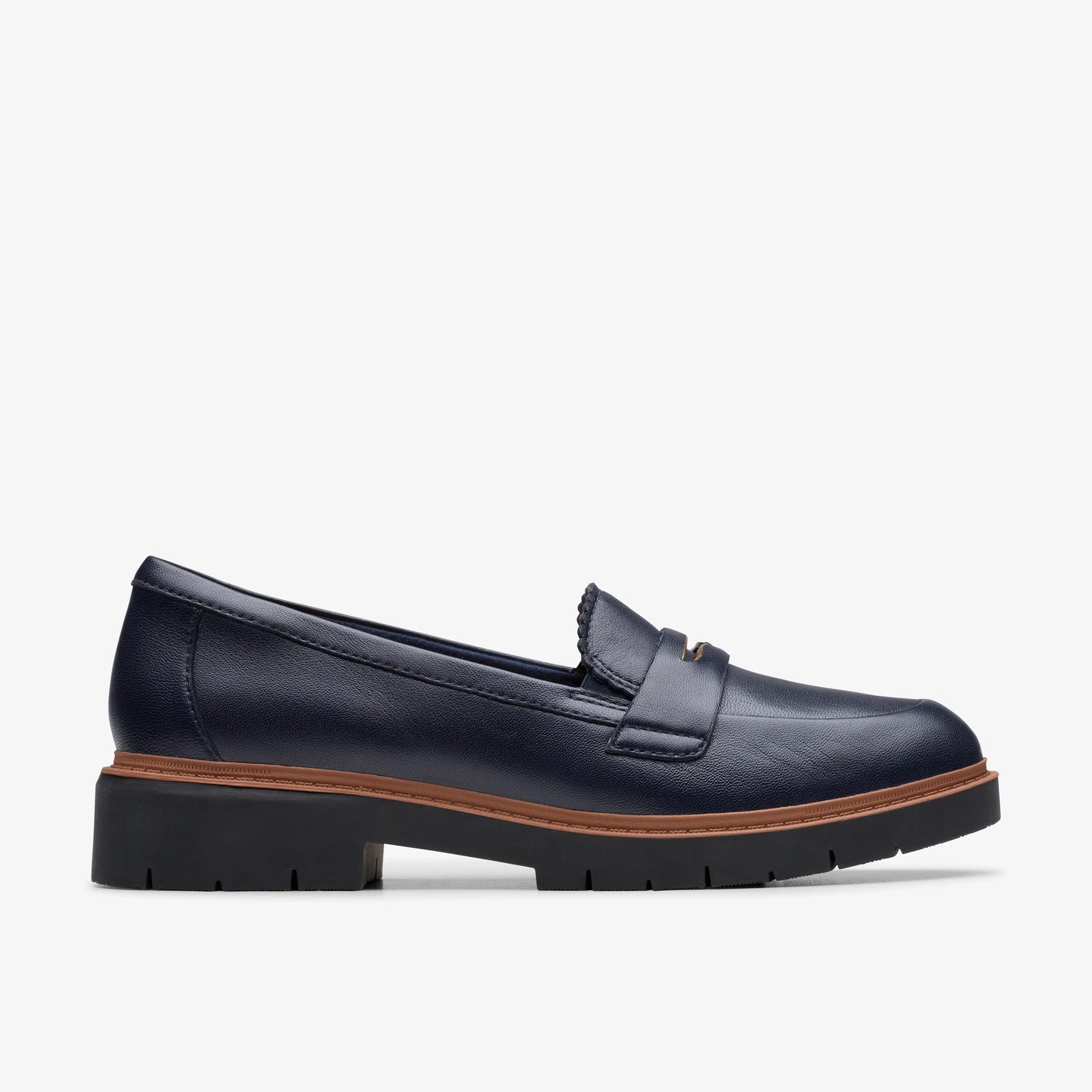Zapatos Casual De La Marca Clarks Para Mujer Modelo Westlynn Glow Navy Leather En Color Azul