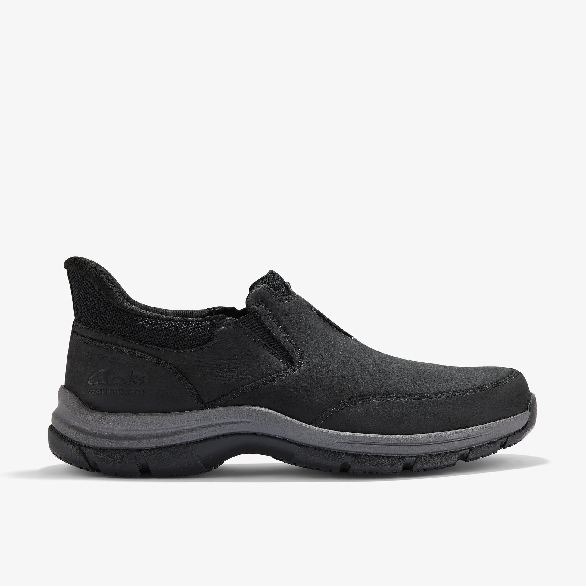 Zapatos Casual De La Marca Clarks  Para Hombre Modelo Spypath Step Black Nubuck En Color Negro