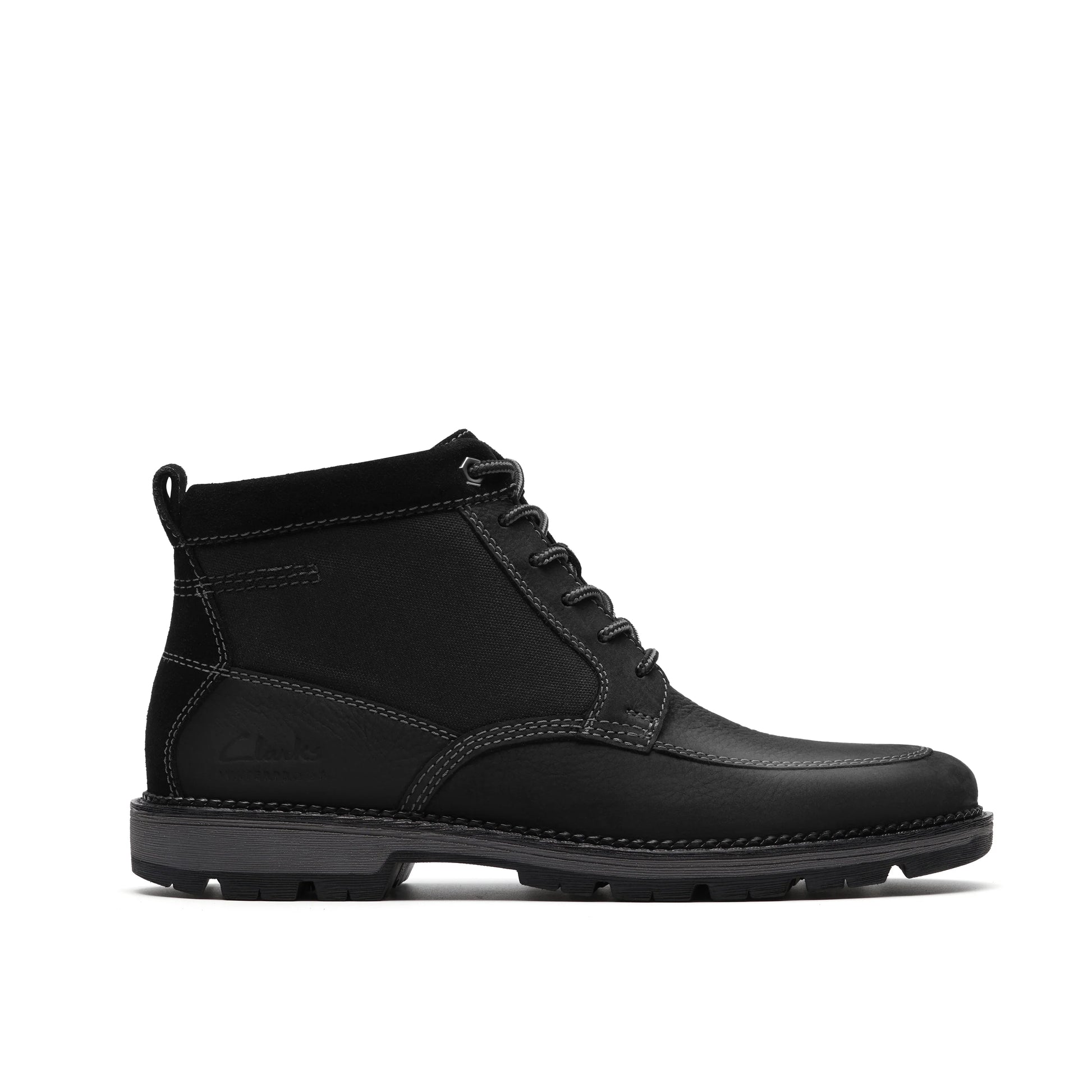 Botas De La Marca Clarks  Para Hombre Modelo Maplewalk Rise Black Leather En Color Negro