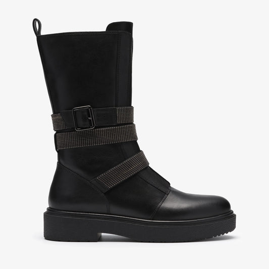 Botas De La Marca Clarks  Para Mujer Modelo Muster Chain Black Leather En Color Negro