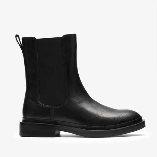 Botas De La Marca Clarks  Para Mujer Modelo Previa Top Black Leather En Color Negro